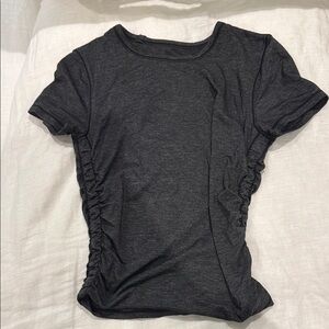 Lululemon Charcoal Gray Ruched Women's Top